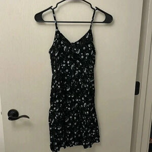 Black floral dress Divided by H&M UK Size 8